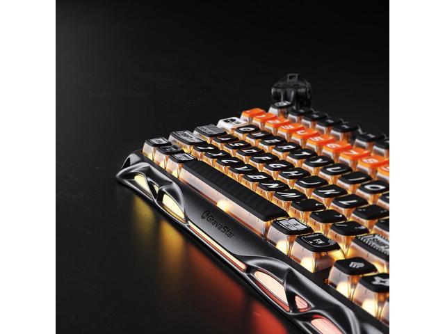 GravaStar Mercury K1 Pro Wireless Mechanical Gaming Keyboard, 75% Layout RGB Custom Keyboard, Aluminum Alloy Matte Black Frame with...