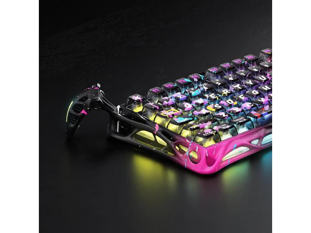 GravaStar Mercury V75 Pro 75% Hall Effect Magnetic Switch Gaming Keyboard-Neon Graffiti