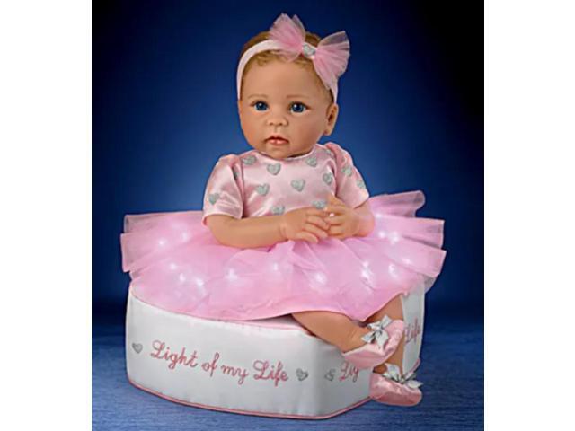 The Ashton - Drake Galleries Light of My Life Baby Doll with Light Up Skirt