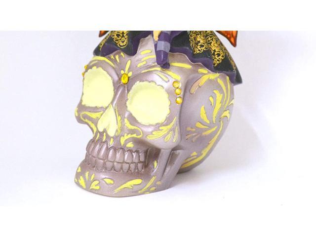 The Hamilton Collection Jasmine Becket-Griffith Spirit of The Inspiring Hope Glow in The Dark Sugar Skull Decor