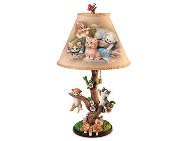 Photos - Chandelier / Lamp The Bradford Exchange Country Kitties Sculpted Cats with Butterfly Finial