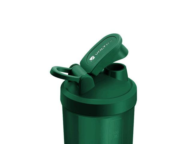 VOLTRX Merger Protein Blender Shaker Bottle USB C Rechargeable Electric Protein Shake Mixer Cups BPA Free 24oz - Green