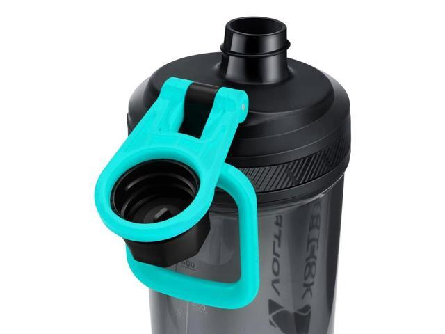 VOLTRX Gallium Electric Protein Blender Shaker Bottle USB Rechargeable Mixer Cup for Shakes BPA Free Tritan 24oz Mint