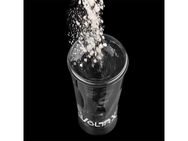 VOLTRX Electric Shaker Bottle - Vortex Boost Portable USB C Rechargeable Protein Blender Shake Mixer BPA Free Waterproof 24 oz Black