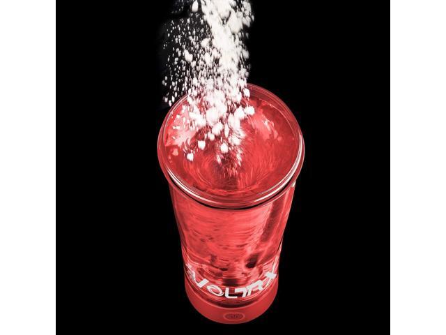 VOLTRX Electric Shaker Bottle - Vortex Boost Portable USB C Rechargeable Protein Blender Shake Mixer BPA Free Waterproof 24 oz Red