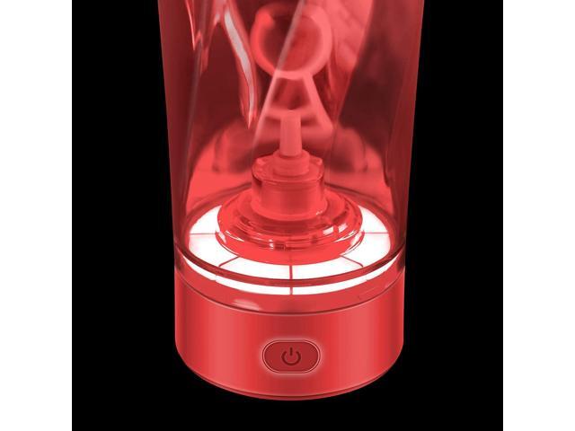 VOLTRX Electric Shaker Bottle - Vortex Boost Portable USB C Rechargeable Protein Blender Shake Mixer BPA Free Waterproof 24 oz Red