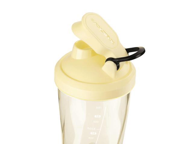 VOLTRX Electric Shaker Bottle - Vortex Boost Portable USB C Rechargeable Protein Blender Shake Mixer BPA Free Waterproof 24 oz Yellow