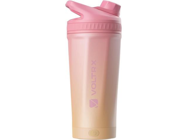 VOLTRX ChillMix Shaker Bottle Insulated Stainless Steel - USB C Rechargeable Electric Protein Shake Mixer, Shaker Cups for Protein Shakes and Meal...
