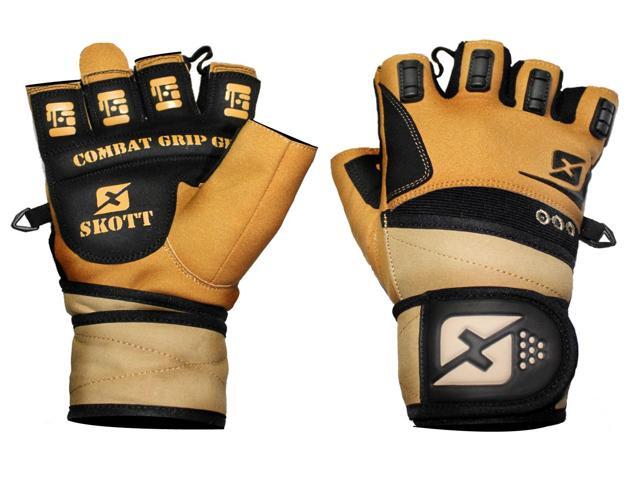 Skott Desert Warrior Weightlifting Gloves Military-Inspired with Wrist Wrap Support Anti-Slip Gel Grip Flexible Finger Protection Body Building...