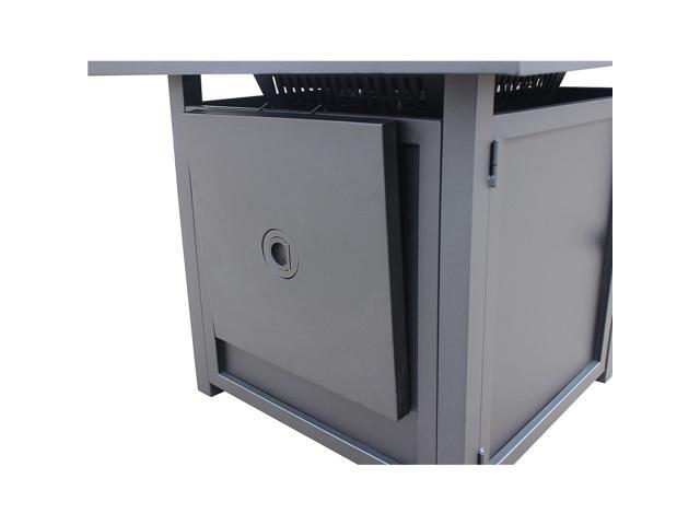28 Slat Top Gas Fire Pit Table