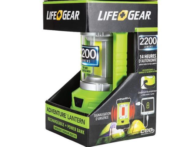 LIFE+GEAR 2200-Lumen USB Rechargeable Lantern And Powerbank