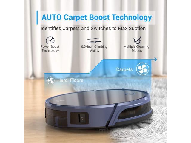 Robot Vacuum Cleaner 2000mAh,Blue (T800), Super-Thin, Quiet, Self-Charging Robotic Vacuum Cleaner,