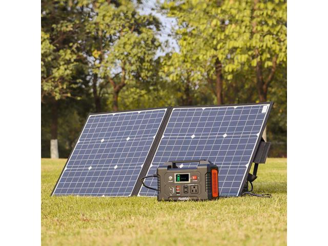 200W Portable Power Station; FlashFish 40800mAh Solar Generator with 50W 18V Portable Solar Panel; Flashfish Foldable Solar Charger with 5V USB...
