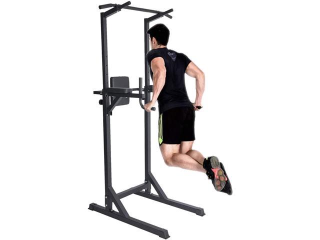 Bosonshop Power Tower Adjustable Multi-Function Strength Training Dip Stand Workout Station Fitness Equipment for Home Gym