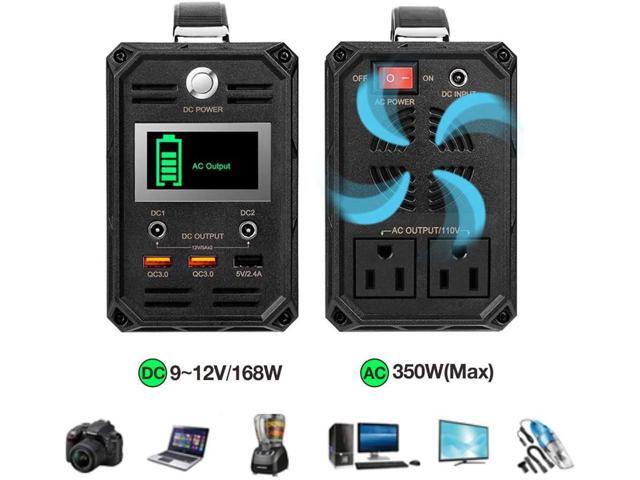 300W Solar Generator, FlashFish 60000mAh Portable Power Station Camping Potable Generator, CPAP Battery Recharged by Solar Panel/Wall Outlet/Car,...