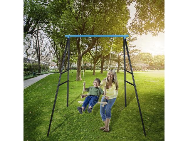 Photos - BBQ Accessory Swing Frame, A-Frame Swing Stand with Ground Nail, Heavy Duty Metal Swing