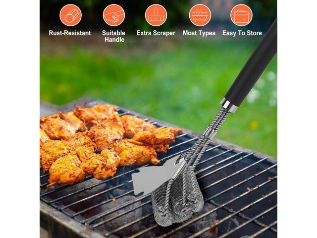 Photos - BBQ Accessory BBQ Grill Cleaning Brush Stainless Steel Barbecue Cleaner Scraper 16.5in H