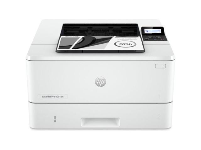 HP - LaserJet Pro 4001dn Black-and- Laser Printer - White - image 7