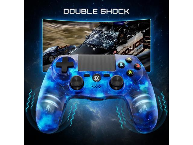 ISHAKO Wireless Controller For PS4/PS3/PC Windows -Nebula Blue