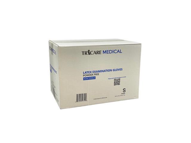 TRICARE MEDICAL Latex Exam Gloves, Powder-free, 5.5 Mil, White, Case of 1000 Small