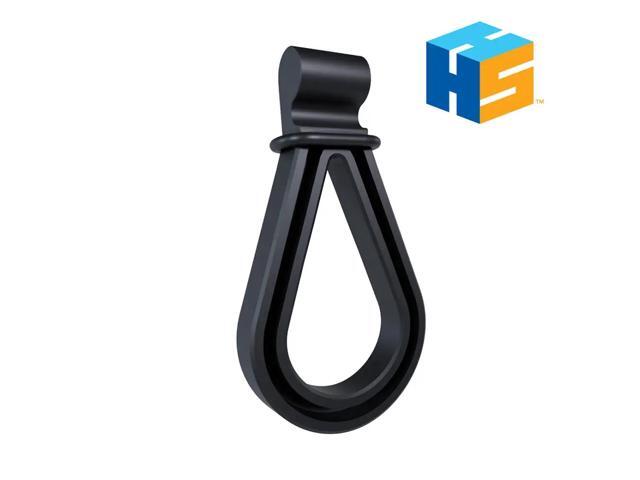 Hang It Simple Rubber Loops (3-Pack) - Secure Grip Loops for Mops, Brooms, Handles & Gear ? Add-On for Wall-Mount Modular Rail Organizer - Made in USA