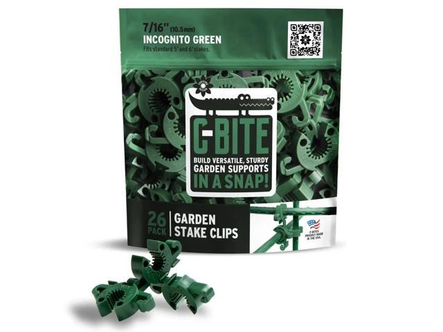 C-Bite Green Plant Support Clips ? 7/16' Stakes