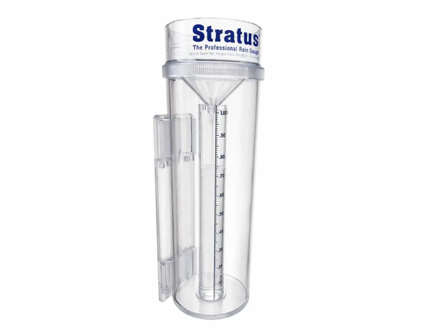 Stratus Precision Rain Gauge Professional 14-inch All-Weather Instrument with Mounting Bracket Accurate to 1/100th Inch Durable and Easy-to-Read...