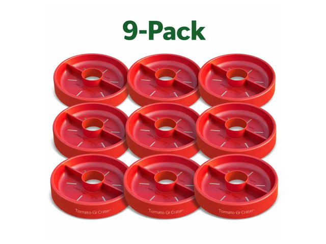 Tomato Crater Root-Zone Watering System ? Tomatoes & Vegetables 9-Pack Made in USA