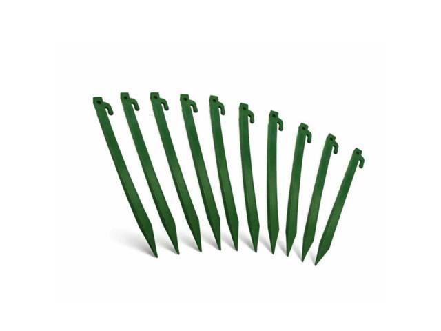AnchorStake 10-Pack Heavy Duty Ground Stakes Rust-Free Landscape Anchors