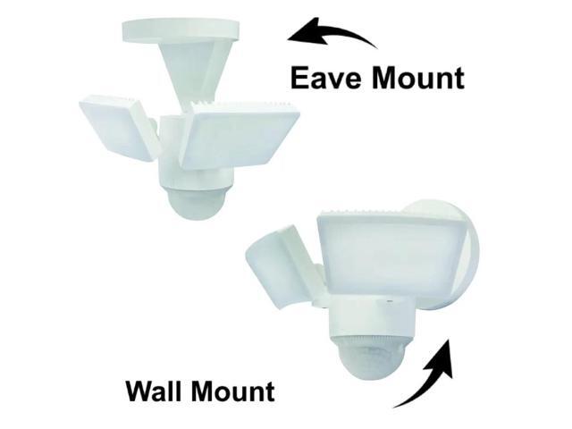 IQ America LED Motion Security Floodlight ? 1100 Lumen 120V
