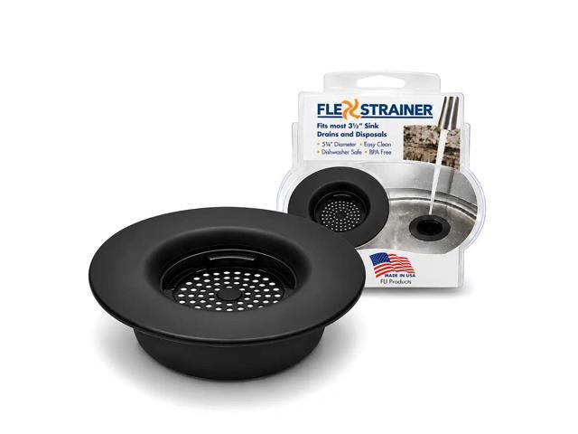 Flex Strainer Kitchen Sink Drain Basket Strainer for 3.5 Inch Drains - BPA-Free, Dishwasher Safe, Made in USA
