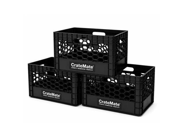 CrateMate? 24QT Heavy-Duty Stackable Milk Crate