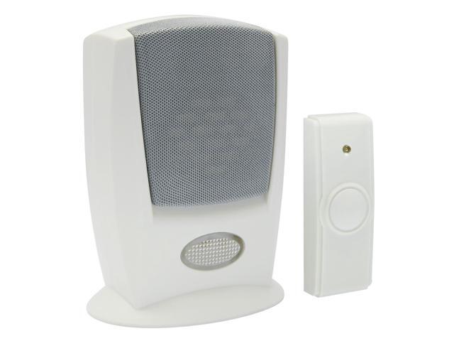 IQ America WD6010 Wireless Battery Operated Portable Visual Strobe and Audible Chime Alert 1 Button 4 Note Big Ben Clarinet Sax 300 Foot Range...