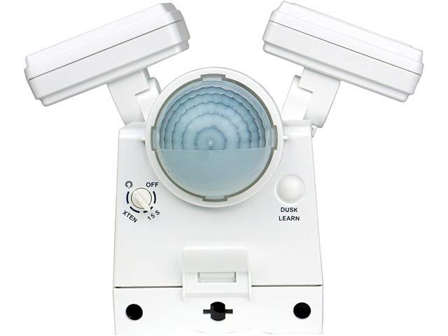 IQ America LB1870QWH 700 Lumen Battery Operated LED Motion Security Flood Light w L-Bracket Universal Mount Indoor Outdoor Closet Shed Storage...