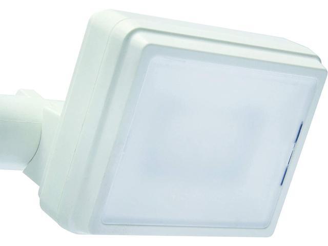IQ America LB1870QWH 700 Lumen Battery Operated LED Motion Security Flood Light w L-Bracket Universal Mount Indoor Outdoor Closet Shed Storage...