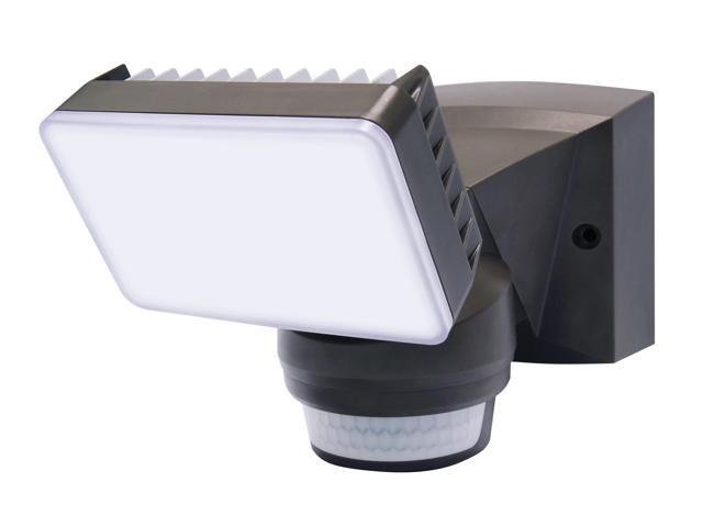 Photos - Chandelier / Lamp IQ America LM1801WH Motion Security Flood Light 1600 Lumen 180 deg 70ft De