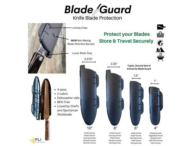 BladeGuard KnifeSafe Knife Blade Case Protective Cutlery Cover Edge Guard Sheath, Safely Store and Transport Kitchen Camping Hunting Sports RV...