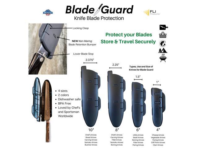 BladeGuard KnifeSafe Knife Blade Case Protective Cutlery Cover Edge Guard Sheath, Safely Store and Transport Kitchen Camping Hunting Sports RV...
