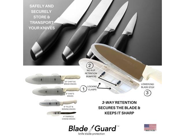 BladeGuard KnifeSafe Knife Blade Case Protective Cutlery Cover Edge Guard Sheath, Safely Store and Transport Kitchen Camping Hunting Sports RV...