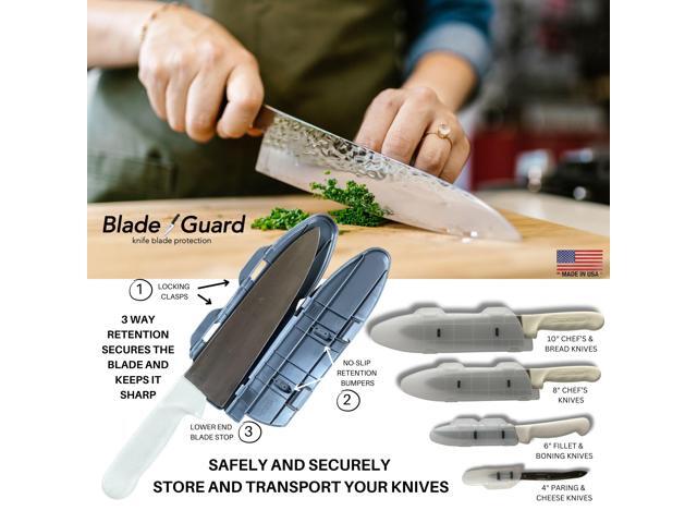 BladeGuard KnifeSafe Knife Blade Case Protective Cutlery Cover Edge Guard Sheath, Safely Store and Transport Kitchen Camping Hunting Sports RV...