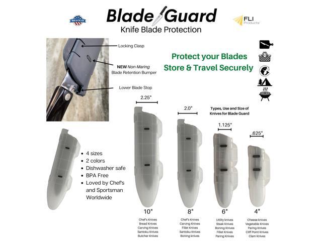 BladeGuard KnifeSafe Knife Blade Case Protective Cutlery Cover Edge Guard Sheath, Safely Store and Transport Kitchen Camping Hunting Sports RV...