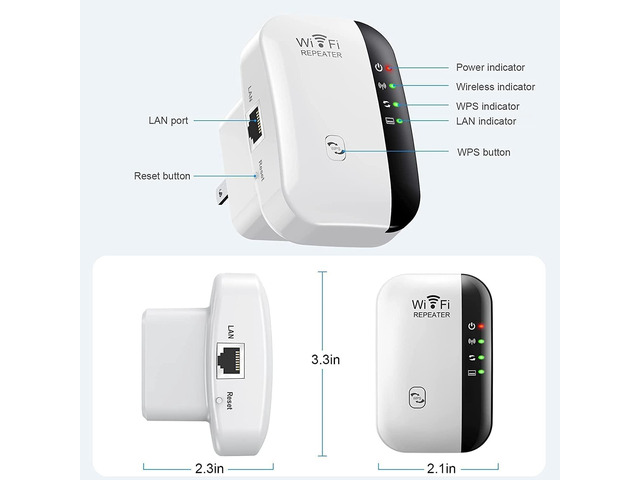KEHIPI WiFi Extender, WiFi Signal Booster Up to 5800sq. ft and 56+ Devices, WiFi Range Extender, Wireless Internet Repeater, Long Range Amplifier...