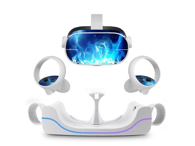 VeeR Charging Dock for Quest 2,VR Headset Charging Stand Compatible with Meta Quest 2 Accessories Wall Mount Charger Station, USB-C Link Cable - White VeeR Charging Dock for Quest 2,VR Headset Charging Stand Compatible with Meta Quest 2 Accessories Wall Mount Charger Station, USB-C Link Cable - White