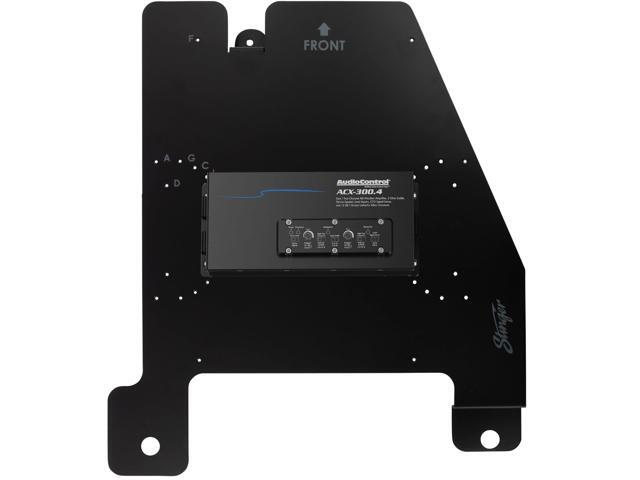 Stinger - Passenger Side Under-Seat Amplifier Mounting Bracket for Select Jeep Wrangler JK Vehicles - Black - image 3