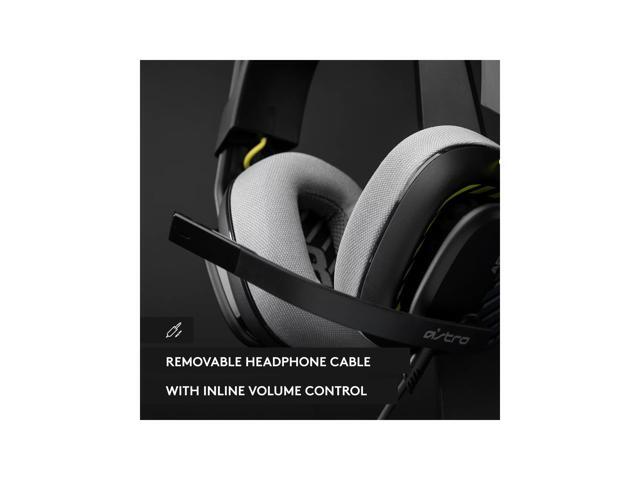 ASTRO A10 Gaming Headset Gen 2 Wired Headset - Over-ear gaming headphones with flip-to-mute microphone, 32 mm drivers, compatible with Xbox, PC, Black