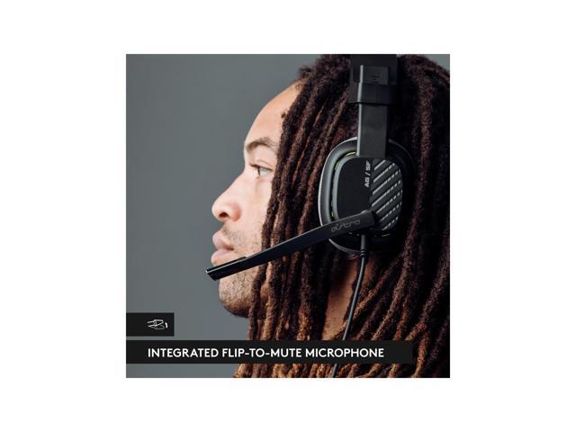 ASTRO A10 Gaming Headset Gen 2 Wired Headset - Over-ear gaming headphones with flip-to-mute microphone, 32 mm drivers, compatible with Xbox, PC, Black
