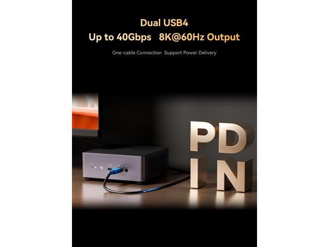 MINISFORUM Venus Series UM790 Pro Mini PC AMD Ryzen 9 7940HS Barebone Personal Computer Without RAM/SSD/OS, 2xHDMI(4K) 2x USB4(DP 8K) Outputs, AMD...