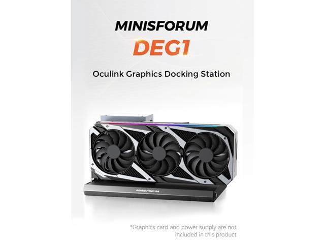 MINISFORUM DEG1 External GPU Docking Station, Mini eGPU Enclosure for RTX 4090, AMD RX 7900 XTX, Support ATX/SFX Standard Power Supplies, PCIe4.0x4...