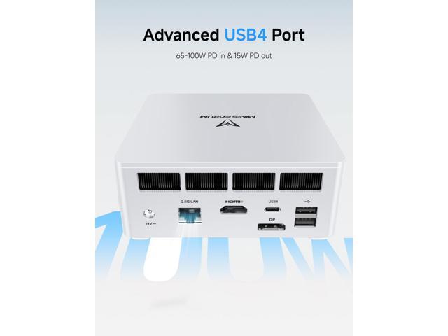 MINISFORUM DeskMini UM750L Slim Mini PC AMD Ryzen 5 7545U Small PC, 32GB LPDDR5 RAM+1T PCIe4.0 SSD, HDMI/DP/USB4 Outputs, 2.5G LAN, WiFi 6E, 4xUSB...