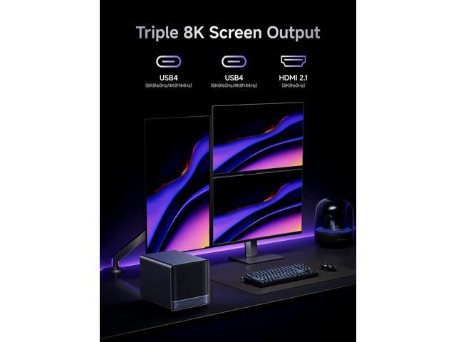 MINISFORUM N5 Air NAS with AMD Ryzen 7 255, 2X SODIMM DDR5-5600MHz, 64GB SSD, 1xHDMI+2xUSB4 Outputs, 5X HDD Slot, M.2 2230/2280/22110/U.2 Slots,...
